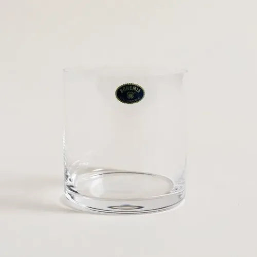 Juego 6 Vasos Cristal Bohemia Whisky Transparente 410ml Elegante