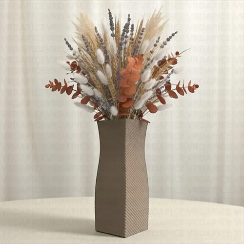 Florero Jarron  Nórdico Espiral Moderno Spyral Deco Bronce Bronce