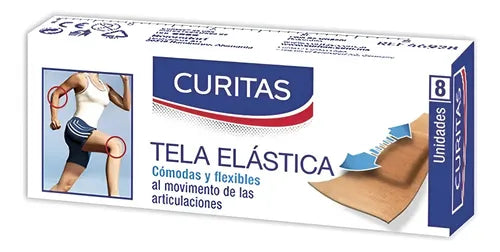 Curitas De Tela Elástica Flex Para Movimiento Con 8 Unidades