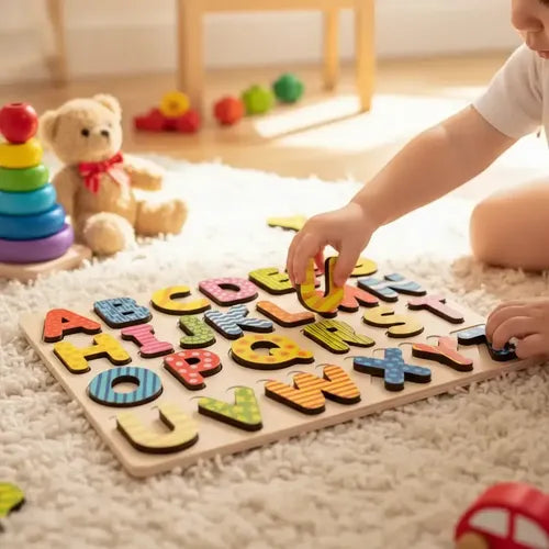 Juego de Encastre Didáctico Cubeta Toys Letras de Madera 26 Piezas · 17787 · foto 06