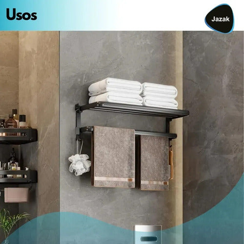 Toallero Doble Organizador Rebatible Baño Barilla Dañada