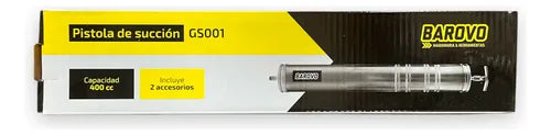 Pistola Succion Trasvase Liquidos Jeringa Grasera 400cc