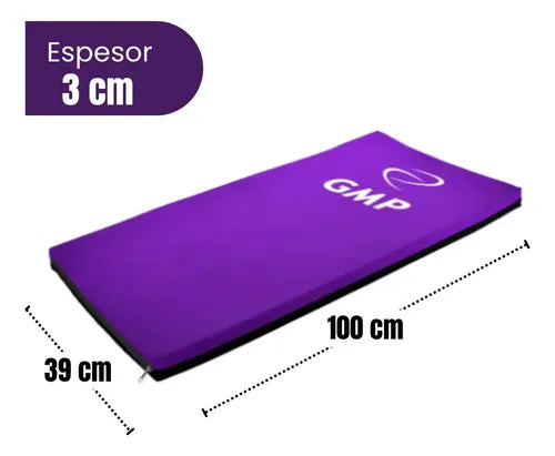 Colchoneta de Gimnasia GMP Forrada con Cierre 100x40cm Violeta · 16915 · foto 02