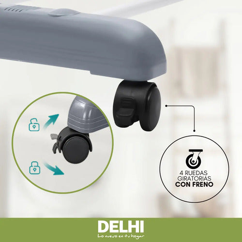 Tender Delhi Dl-700 De Pie Color Gris De 65cm X 75cm X 1.7m