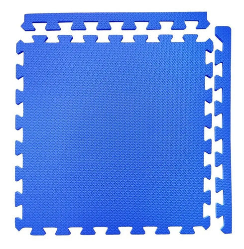 Piso de Goma Eva Encastrable Vulpix con Bordes 60x60cm x4 Azul · 16589 · foto 01
