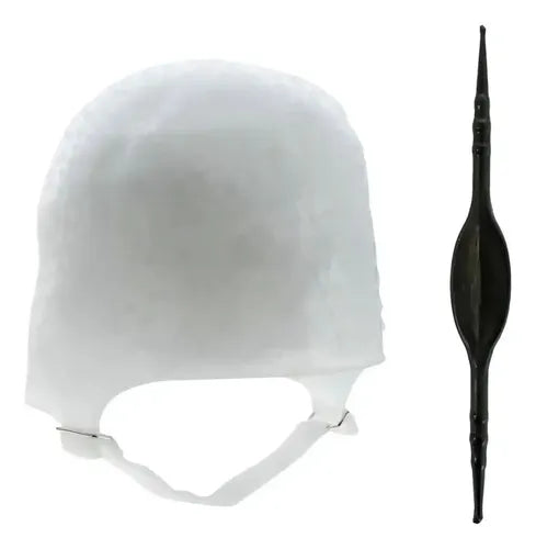 Gorro Siliconado Dompel + Aguja Peluquería Reflejos Blanco · 17270 · foto 02