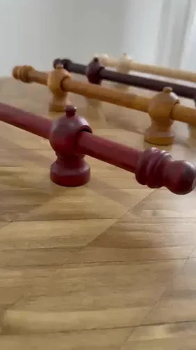 Barral De Madera Para Cortina Completa D