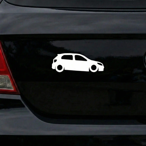 Calco Auto Gol Trend Al Piso Bajito 15 Cm X 2 Unid Blanco