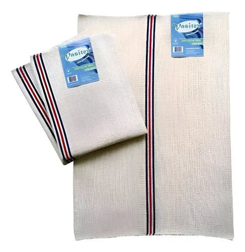 Trapo Limpieza Rayado 50x60 Natural 12u Natural