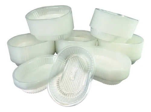 Bandeja Plástica Descartable Am. Plast Apta Microondas 600u Transparente