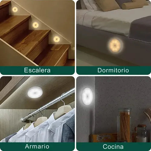 Lámparas Sensor Luz Noche Led Recargable Usb Inalambrica