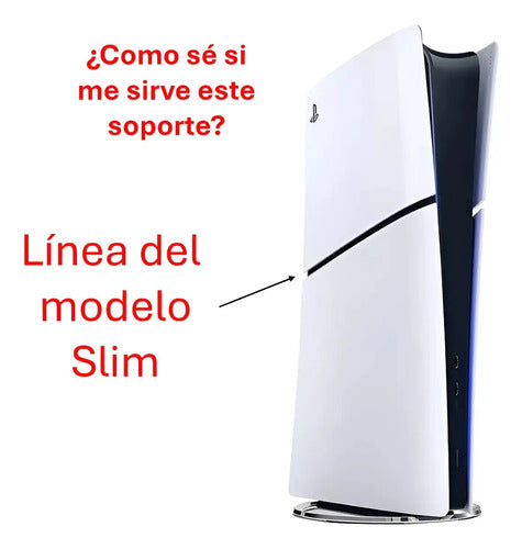 Soporte Stand Vertical para PlayStation 5 Slim Blanco · 1000 · foto 02