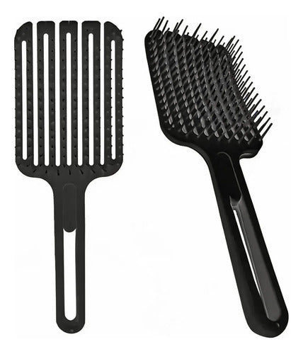 Cepillo Flexible Fingerbrush Rulos 50158 Negro Eurostil Negro