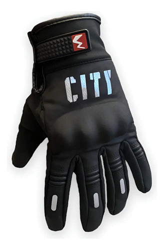 Guantes Antideslizantes City Mad07 Neopreno Negro Con Protección Xl