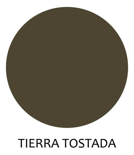 Pintura Latex Tierra Tostada Tecza, Lavable X 4 Litros, Linea Colores Intensos Preparados Apto Interior Y Exterior, Acabado Mate. Color Tierra Tostada