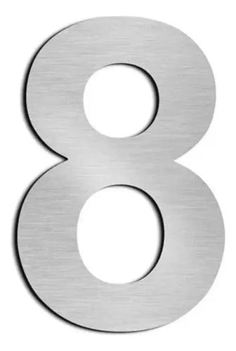 Numero Domiciliario Dimarbo 12cm Acero I 8