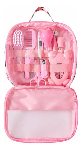 Set de Higiene para Bebé Recién Nacido con Estuche 13 Piezas Rosa · 18417 · foto 01