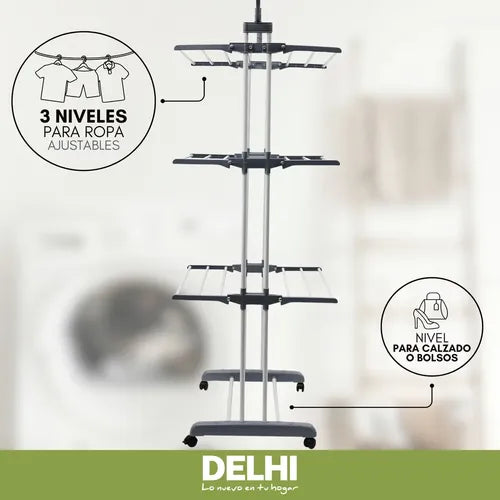Tender Delhi Dl-700 De Pie Color Gris De 65cm X 75cm X 1.7m