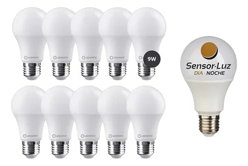 Foco Ledvance 9w 10u Fotocélula Blanco F Blanco Frío