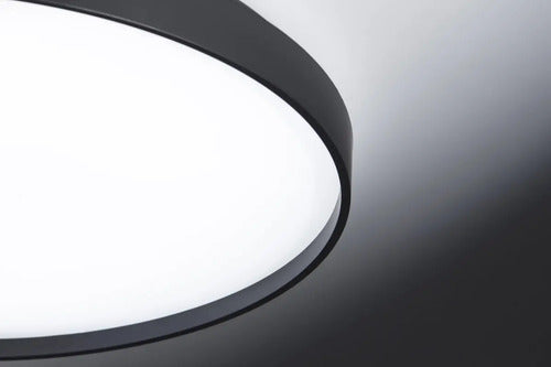 Plafon Aplique Redondo Led 45 Bidireccional Dinamico York Lk Estructura Negro
