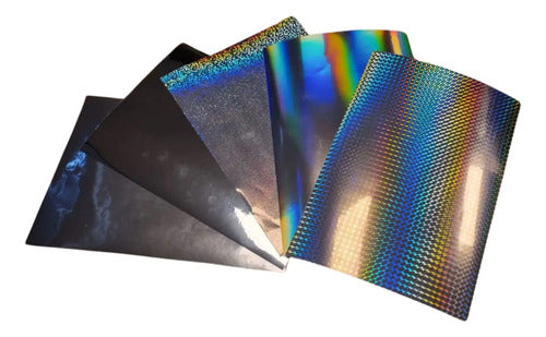 Vinilo Holográfico Dx Sublimable A4 X10u Tornasolado