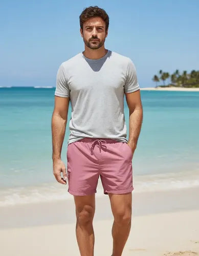 Malla Lisa Traje De Baño Short Liso Coral Lisa Xs