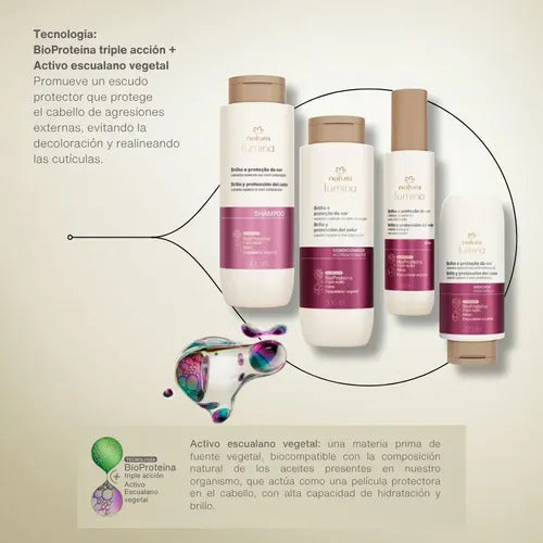Shampoo Natura 300ml Revitalizante Brillo Y Color