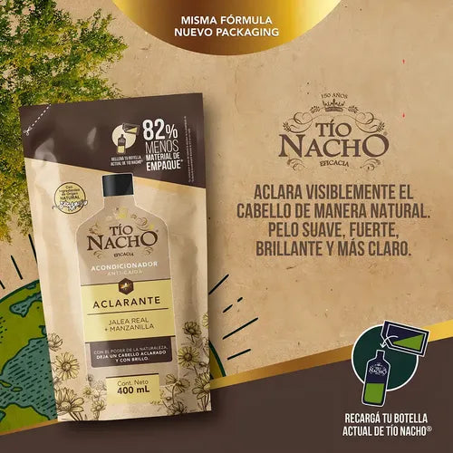 Acondicionador Tio Nacho Recargable Doypack Aclarante 400ml · 17185 · foto 04