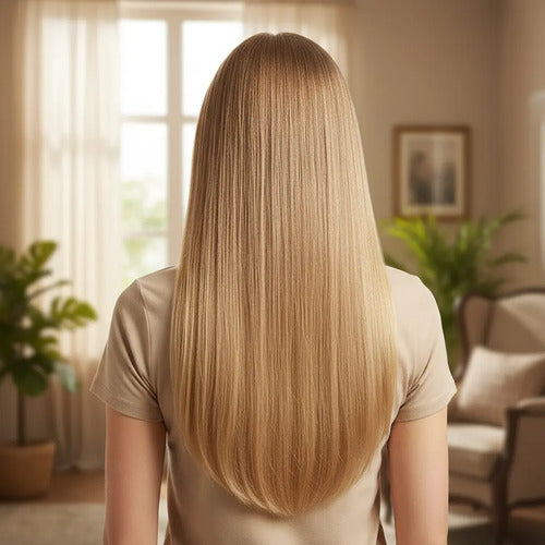Cortinas Extensión Pelo Lacio Simil Natural Planchita 180c