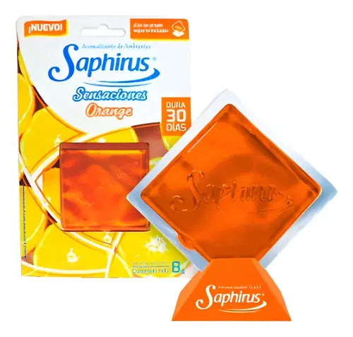Aromatizante Gel Saphirus Lamina Sensaciones Naranja Dulce 8g · 15974 · foto 01