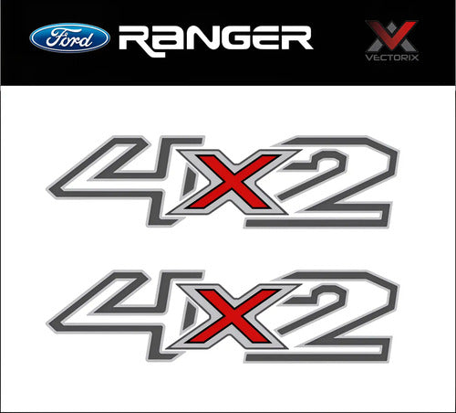 Calcos Ford Ranger 4x2 Del 2012-2018 2piezas 1 Par
