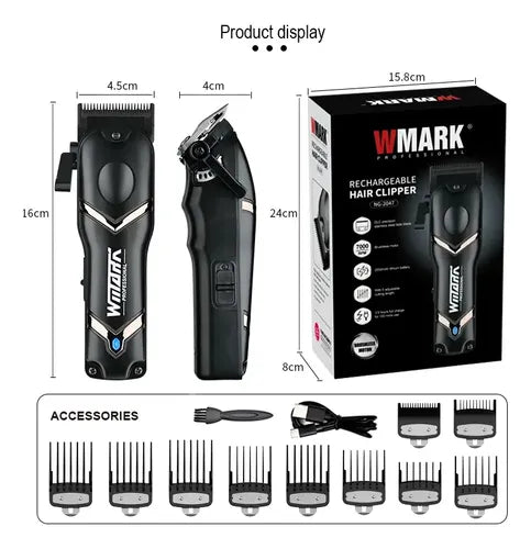 Maquina Cortadora de Pelo Inalámbrica Wmark Profesional 6800 Rpm Ng-2047 · 22903 · foto 08