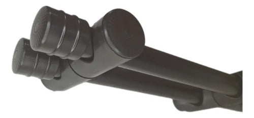 Barral Doble Soportkit 2m Negro