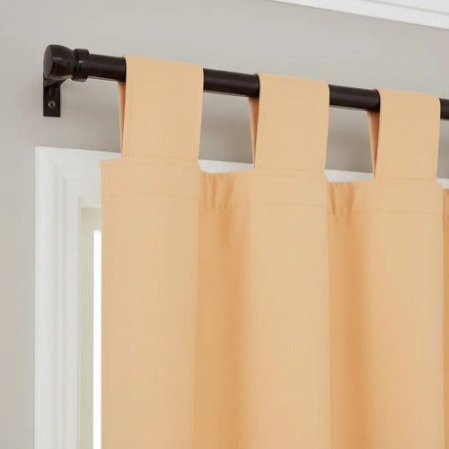 Cortina Blackout Presilla 2 Paños 1,50x1,35 Maíz