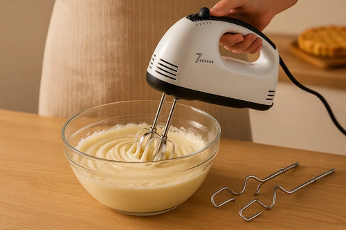 Batidora 180w 7 Vel Genérica Blanco