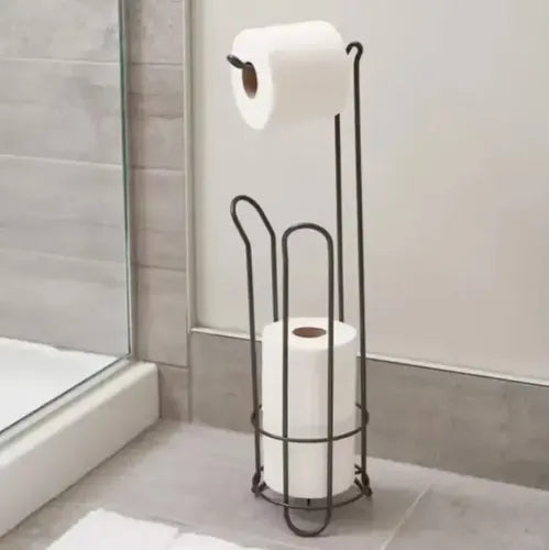 Porta Papel Higienico De Pie Para 4 Rollos Fuerte Y Estable