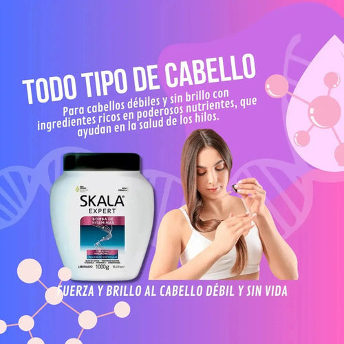 Mascara Capilar Brasil Bomba con Ácido Hialurónico 1000 G Skala · 17738 · foto 12