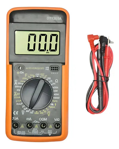 Tester Digital Multimetro Dt-9205a Capacímetro Voltímetro