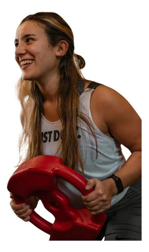 4 Discos 5kg con Agarre 30mm Pvc Pesa Plástico Body Pump Rojo · 16831 · foto 07