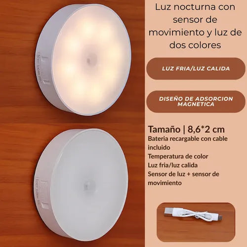 Aplique Plafon De Pared Con Sensor Movim