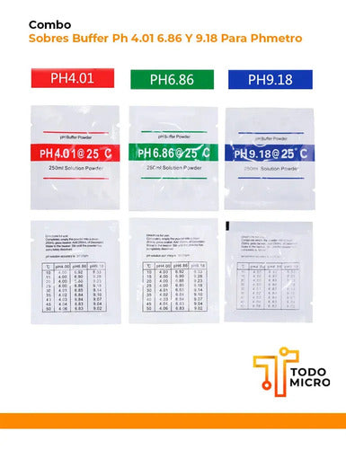 Combo Buffer Ph 3 Sobres 4.01 6.86 9.18