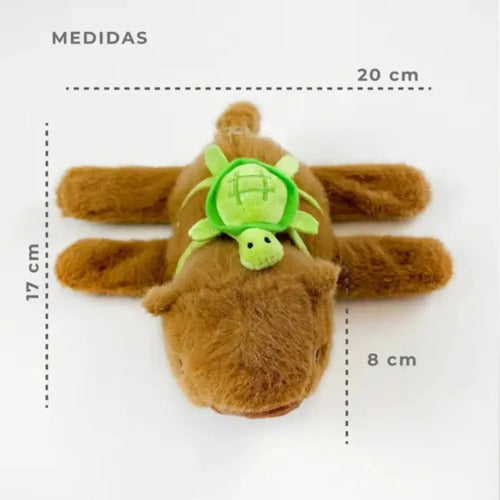 Peluche Pulsera Capibara 4 en 1 Musical y Giratorio Marrón · 16867 · foto 06