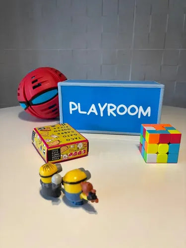 Velador Con Luz Maibrú Para Mesa Escritorio Celeste Playroom