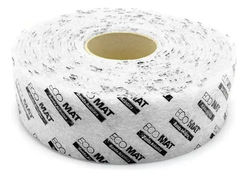 Banda Acustica Acusticband 50 Mm X 10 Mm Durlock Ecomat Blanco