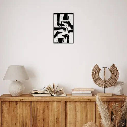Cuadro Decorativo De Mascota En Madera Mdf Perros Salchicha