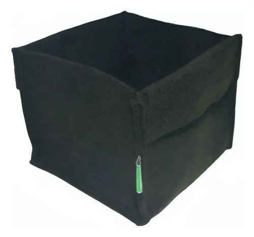 Maceta Reforzada Geotextil 15 L Baja Happy Roots Negro