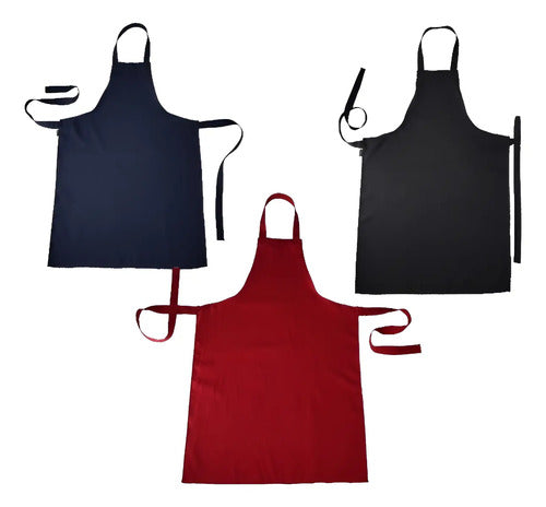 Delantal Cocina + Bandana Pirata Antimancha Negro
