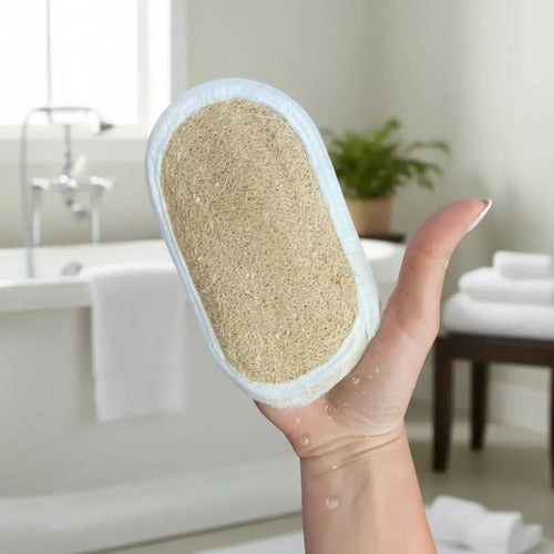 Guante Exfoliante Manopla Chica Esponja Vegetal Pack X12 · 18152 · foto 01