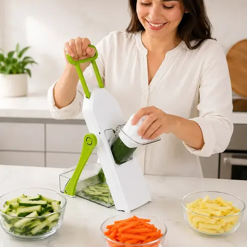 Mandolina Rebanadora Manual para Cocina Zuleika Verde Claro · 16076 · foto 09