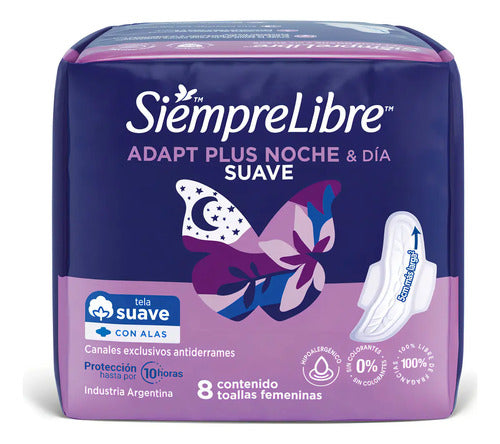 Siempre Libre Adapt Plus Noche Y Día Secas - 8 - Unidad - 1